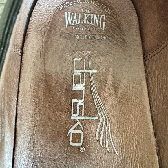 Dansko Tina Leather Black Mary Jane Wedge Clogs Size 41 / US 10.5-11 - Picture 8 of 9